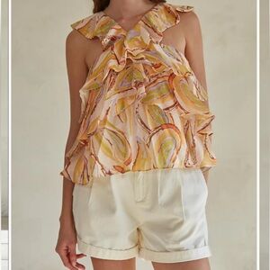 By Together Multicolor Ruffled Blouse